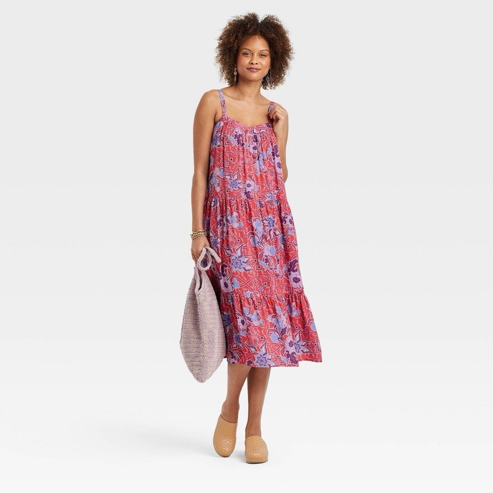 Women' Leevele a-Line Dre - Knox Roe™ Roe Red Floral Size S